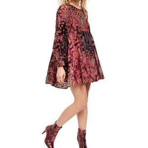 Free people Mirror Mirror Velvet Mini Dress